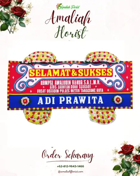 Papan Bunga Ucapan Selamat Kapas